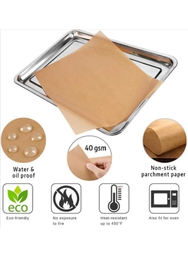 Grease-resistant parchment paper for cooking, high-temperature resistant, ideal for lining the oven, microwave, and refrigerator. Non-stick roll for kitchen use - Image 2